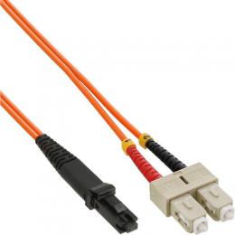 InLine LWL Duplex Kabel, MTRJ/SC, 50/125m, OM2, 1m