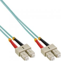 InLine LWL Duplex Kabel, SC/SC, 50/125m, OM3, 0,5m
