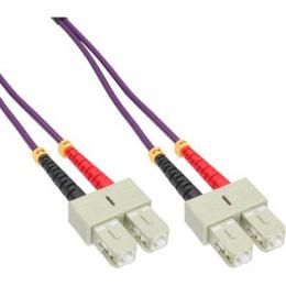 InLine LWL Duplex Kabel, SC/SC, 50/125m, OM4, 0,5m