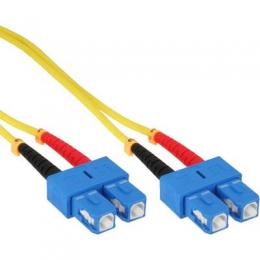 InLine LWL Duplex Kabel, SC/SC, 9/125m, OS2, 0,5m