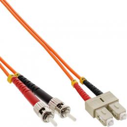 InLine LWL Duplex Kabel, SC/ST, 50/125m, OM2, 2m