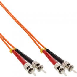 InLine LWL Duplex Kabel, ST/ST, 50/125m, OM2, 1m