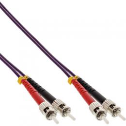 InLine LWL Duplex Kabel, ST/ST, 50/125m, OM4, 15m