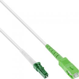InLine LWL Simplex Kabel, FTTH, LC/APC 8 zu SC/APC 8, 9/125m, OS2, 40m