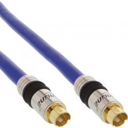 InLine S-VHS Kabel, PREMIUM, vergoldete Stecker, 4pol mini DIN Stecker / Stecker, 0,5m