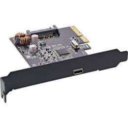 InLine Schnittstellenkarte, PCIe x4, USB 3.2 Gen.2x2, 1x USB Typ-C, inkl. Low-Profile Slotblech