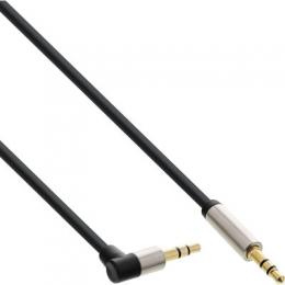InLine Slim Audio Kabel Klinke 3,5mm ST/ST, gewinkelt, Stereo, 10m