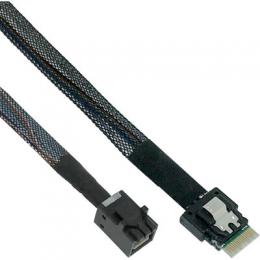 InLine Slim SAS Kabel, SFF-8654 zu Mini SAS HD SFF-8643, 24Gb/s, 0,5m