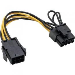InLine Stromadapter intern, 6pol zu 8pol fr PCIe (PCI-Express) Grafikkarten, schwarz