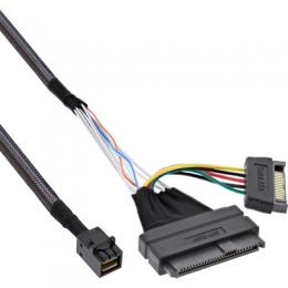 InLine U.2 Anschlusskabel, SSD mit U.2 (SFF-8639) an SFF-8643 + Strom, 1m