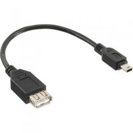 InLine USB 2.0 Adapterkabel, Buchse A auf Mini-5-pol. Stecker, 0,2m