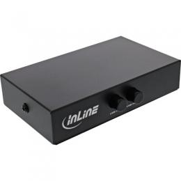 InLine USB 2.0 Umschalter manuell, USB-A Gert an 2 Computer