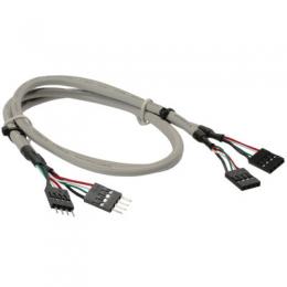 InLine USB 2.0 Verlngerung, intern, 2x 4pol Pfostenstecker auf Pfostenbuchse, 0,6m, bulk