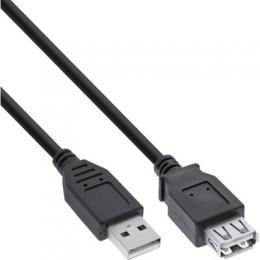 InLine USB 2.0 Verlngerung, Stecker / Buchse, Typ A, schwarz, 3m