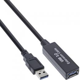 InLine USB 3.2 Gen.1 Aktiv-Verlngerung, Stecker A an Buchse A, schwarz, 20m