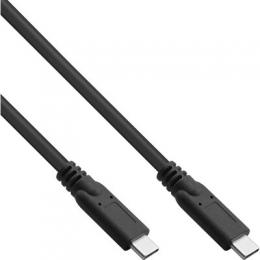 InLine USB 3.2 Gen.1x2 Kabel, USB Typ-C Stecker/Stecker, schwarz, 3m