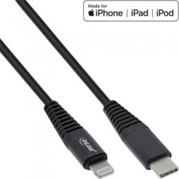 Ein Angebot für InLine USB-C Lightning Kabel, fr iPad, iPhone, iPod, schwarz/Alu, 2m MFi-zertifiziert InLine aus dem Bereich Kabel > Lightning USB - jetzt kaufen.