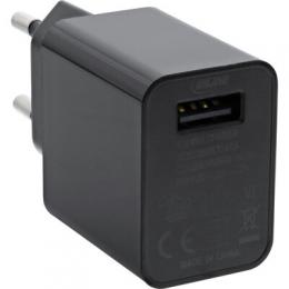 InLine USB Ladegert Single, Netzteil, Stromadapter, 100-240V zu 5V/2,5A, schwarz