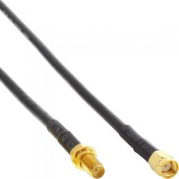 InLine WLAN Kabel, R-SMA-Stecker auf R-SMA-Kupplung, 1m