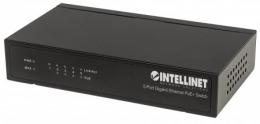 INTELLINET 5-Port Gigabit Ethernet PoE+ Switch