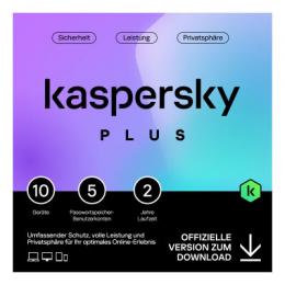 Kaspersky Plus Internet Security [10 Geräte - 2 Jahre]