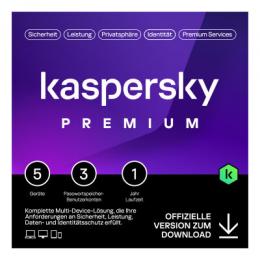 Kaspersky Premium Total Security [5 Geräte - 1 Jahr]