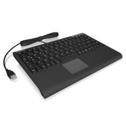 Keysonic ACK-540U+ Tastatur [Tastatur, Mini, Smart-Touchpad, SoftSkin, USB, Deutsch]