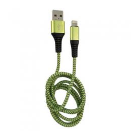 LC-Power LC-C-USB-Lightning-1M-7 (MFI) USB A zu Lightning Kabel, grn/grau, 1m