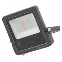 LEDVANCE SMART+ WiFi 30-W-LED-Flutlichtstrahler FLOOD, Aluminium, 2190 lm, warmweiß, RGB, App, IP65