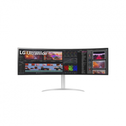 LG 49WQ95X-W Curved Monitor - Nano-IPS, HDR400, 144Hz, USB-C