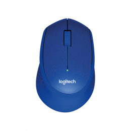 Logitech M330 Silent Plus Maus, blau