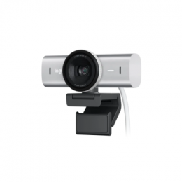 Logitech MX Brio 4K Ultra-HD-Webcam - Hellgrau