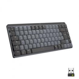 Logitech MX Mechanical Mini Minimalist, Wireless Illuminated Performance Tastatur, Linear Switches, Graphit