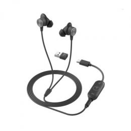 Logitech Zone Wired Earbuds, schwarz [UC zertifiziert]