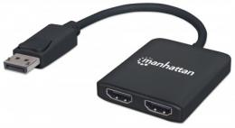 MANHATTAN DisplayPort auf 2-Port HDMI MST-Hub