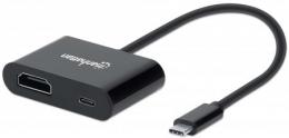 MANHATTAN USB-C auf HDMI-Konverter mit Power Delivery-Ladeport