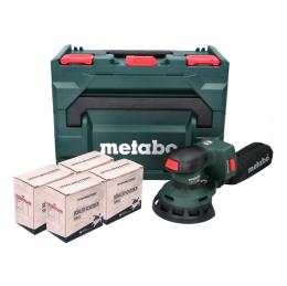 Metabo SXA 18 LTX 125 BL Akku Exzenterschleifer 18 V 125 mm ( 600146840 ) Brushless + 4x Toolbrothers TURTLE Schleifset + metaBOX - ohne Akku, ohne Ladegerät