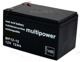 Multipower MP12-12B PB für Nebelgerät Smoke Scotty II Bluetooth Soundsystem A...