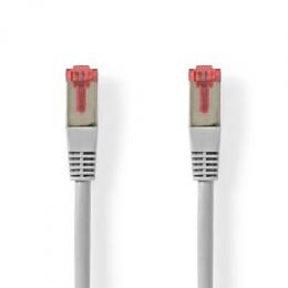 Nedis Cat 6 Kabel | RJ45 Stecker | RJ45 Stecker | S/FTP | 2.0 m | rund | ABS / PVC | Grau | Aufhänger