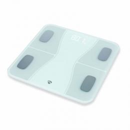Nedis WIFI-SmartLife-Personenwaage Bluetooth® | BMI / BMR / Fett / Gebeine / Gewicht / Muskeln / Wasser | 12 | Max. Last: 180 kg | Android™ / IOS | AB