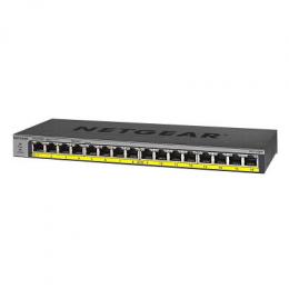 NETGEAR GS116PP Unmanaged Switch [16x Gigabit Ethernet PoE+, 183W]