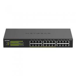 NETGEAR GS324P 24-Port Unmanaged Switch [16x Gigabit Ethernet, PoE+ 190W]