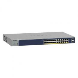 NETGEAR GS724TP Smart Managed Switch 24x Gigabit Ethernet (24x PoE+, max. 190W), 2x 1 Gbit/s SFP