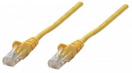 Netzwerkkabel, Cat5e, SF/UTP INTELLINET CCA, Cat5e-kompatibel, RJ45-Stecker/RJ45-Stecker, 0,25 m, gelb
