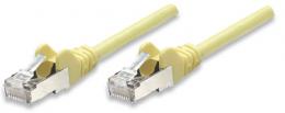 Netzwerkkabel, Cat5e, SF/UTP INTELLINET CCA, Cat5e-kompatibel, RJ45-Stecker/RJ45-Stecker, 7,5 m, gelb