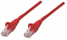 Netzwerkkabel, Cat5e, U/UTP INTELLINET CCA, Cat5e-kompatibel, RJ45-Stecker/RJ45-Stecker, 0,25 m, rot
