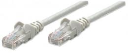 Netzwerkkabel, Cat5e, U/UTP INTELLINET CCA, Cat5e-kompatibel, RJ45-Stecker/RJ45-Stecker, 1,0 m, grau
