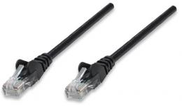 Netzwerkkabel, Cat5e, U/UTP INTELLINET CCA, Cat5e-kompatibel, RJ45-Stecker/RJ45-Stecker, 1,5 m, schwarz