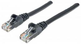 Netzwerkkabel, Cat6, U/UTP INTELLINET CCA, Cat6-kompatibel, RJ45-Stecker/RJ45-Stecker, 0,5 m, schwarz
