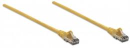 Netzwerkkabel, Cat6, U/UTP INTELLINET CCA, Cat6-kompatibel, RJ45-Stecker/RJ45-Stecker, 10,0 m, gelb
